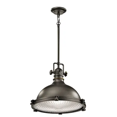 Lampa suspendata Hatteras Bay 1 Light Large Pendant – Olde Bronze