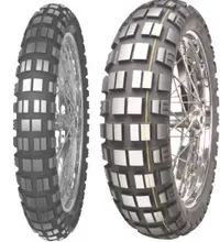 Mitas E-10 ( 140/80B17 TL 69T Roata spate, Marcaj M+S, Mischung Dakar, gelb )