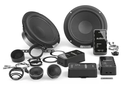 Difuzoare auto Audison VOCE II AVK 6 S II set sistem 2 căi, 165mm, 125 W RMS, 4Ω, set 4 difuzoare + accesorii
