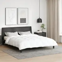 vidaXL Duvet de iarnă 200 x 200 cm Iarnă Pene Alb Respirabil