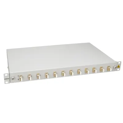 Splicebox, 24 fibre,LC,50/125µm OM2, culisant,19,1UV , ECO