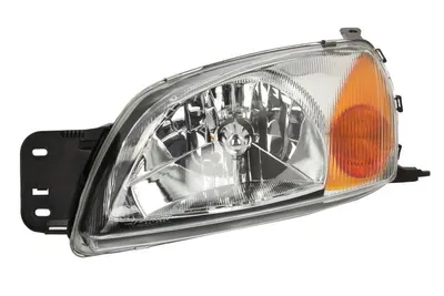 Far fata Stanga (H4, electric, cu motor, culoare insertie: cromat, culoare semnalizator: galben) potrivit FORD COURIER, FIESTA IV, FIESTA/HATCHBACK