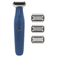 Aparat de ras multifunctional Sencor SHP0450BK, Autonomie 45 minute, 3 piepteni ghidare 1,3,5 mm, MicroUSB (Albastru)