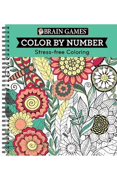 Brain Games - Color by Number: Stress-Free Coloring (Green)