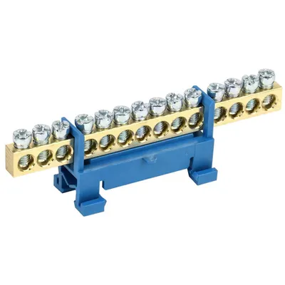 Neutral bus bar with DIN-Izolator of “Bearing” type SHNI-6x9-14-S-S