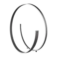 Lampadar negru LED cu control vocal/cu control prin aplicații mobile cu abajur din metal (înălțime 75 cm) Cinardi – CINQUE