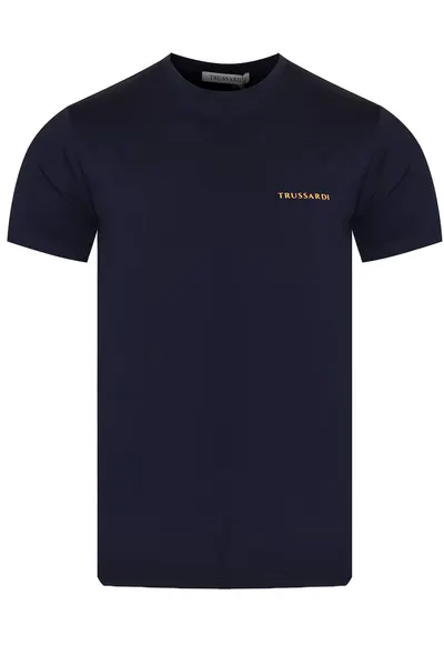Tricou barbatesc bumbac/elastan - bleumarin