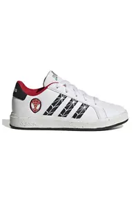 Pantofi sport cu imprimeu cu Spiderman Grand Court - Alb/Negru