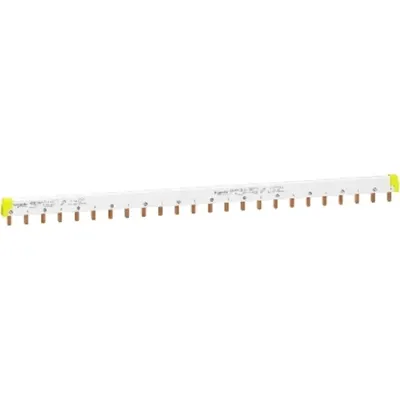 Pieptene, 1L+N, Inclinare 18 mm, 24 Module, 100 A