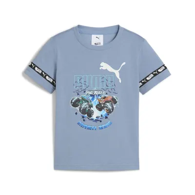 Tricou copii grafică monster truck Hot Wheels Monster Trucks, albastru deschis