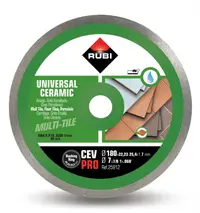 Disc diamantat pt. gresie si faianta 180mm, CEV 180 Pro - RUBI-25912