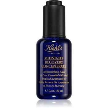 Kiehl's Midnight Recovery Concentrate ser de noapte reparator pentru toate tipurile de ten, inclusiv piele sensibila