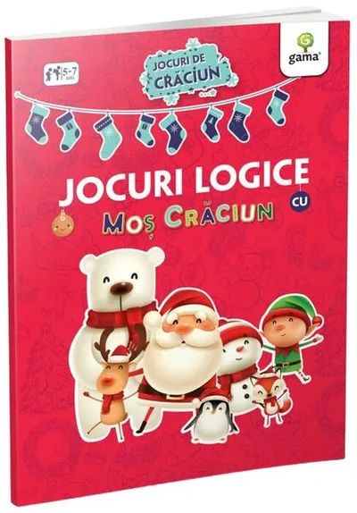 Jocuri logice cu Moș Crăciun - Paperback brosat