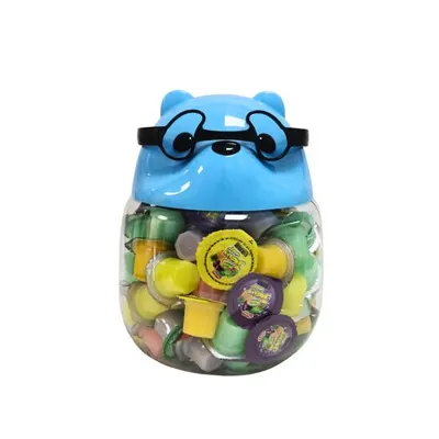 Mini budincă cu jeleu “Ursulet cu ochelari”, 13 g – Set 100 bucăți Engros