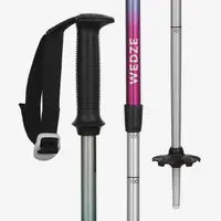 Bețe schi reglabile cu curele detașabile 500 Safety Multicolor Copii
