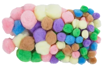 Pompoane Fandy - Fandy - mix, pastel, 78 buc.