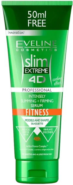 Eveline Slim Extreme 4D Ser pentru slăbit Fitnes, 250 ml