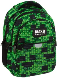 Ghiozdan școlar BackUp P - Pixels, cu 3 compartimente
