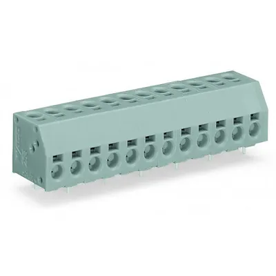 2-conductor PCB terminal block; 1.5 mm²; Pin spacing 5 mm; 2-pole; PUSH WIRE®; 1,50 mm²; gray