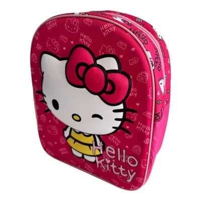 Ghiozdan 3D, 29x24x12 cm, multicolor, bretele ajustabile si captusite, My Style, Hello Kitty Engros