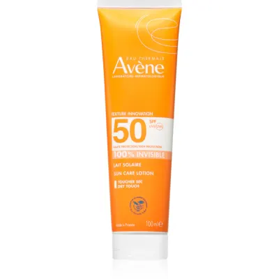 Avène Sun Care Lotion 100% Invisible lapte de corp pentru soare rezistent la apa SPF 50 100 ml