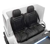 Masinuta electrica pentru copii Mercedes G63 XXL White, design realist, 4 motoare x55W, cu bluetooth, port USB, MP3, lumini LED fataspate, centuri de siguranta, cauciucuri EVA, dimensiune 158 x 93 x 81 cm