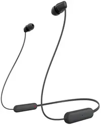 Căști wireless cu microfon Sony - WI-C100, negre