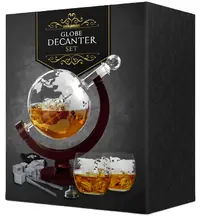 Set pentru whisky Mikamax Globe - cu 2 pahare