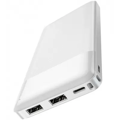 Baterie Externa HOCO J72, 10000mAh, 10W, 2 x USB-A, Alba