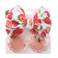 Set Ochelari de Soare pentru Fetite - Imprimeu Capsunica