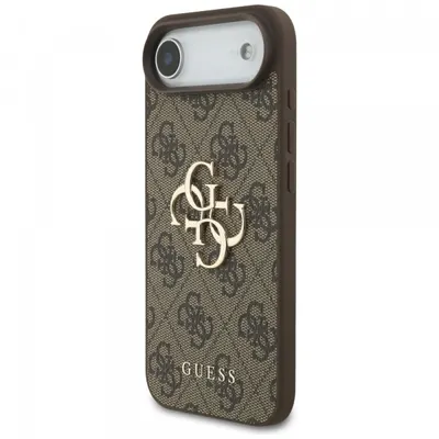 Husa pentru Apple iPhone 17 Air, Guess, 4G Big Logo, Maro