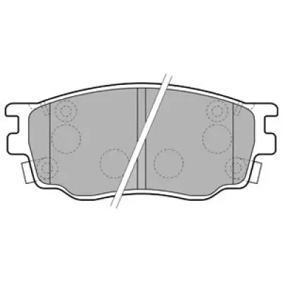 Set placute frana, frana disc DELPHI LP1916