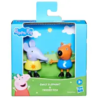 Set 2 figurine Peppa Pig, Emily Elephant si Freddy Fox, F7653