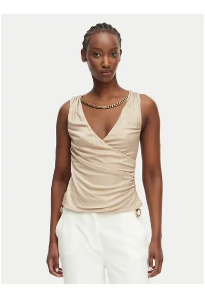 Top Dama - Bej - casual - viscoza