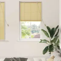 vidaXL Rulou textil Natură 80 x 160 cm Bambus