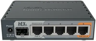 Router Mikrotik - hEX S RB760iGS, Gigabit, negru