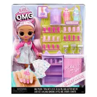 Papusa LOL Surprise, Omg Sweet Nails, Kitty K Cafe, 503859EUC