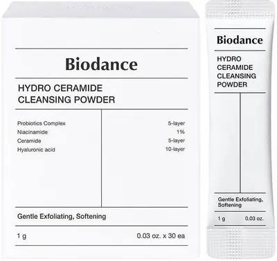 Biodance Pudră de curățare a feței Hydro Ceramide, 30 pliculețe