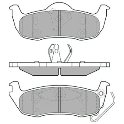 Set placute frana, frana disc DELPHI LP1975