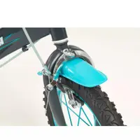 Bicicleta copii Toimsa Blue Ice 16 inch, cu roti ajutatoare si sticluta de apa cu suport, frana de mana pe ambele roti, de la 5 ani, inaltimea intre 110-120 cm, scaun si ghidon reglabile pe inaltime