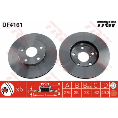 Disc frana TRW DF4161
