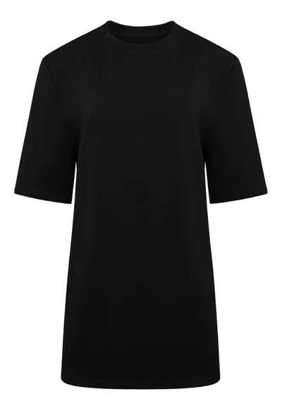 Rochie-tricou cu croiala supradimensionata Raya - Negru