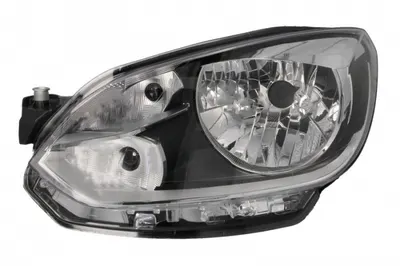 Far Stanga (H4, electric, fara motoras, culoare insert: negru, culoare semnalizator: alb) potrivit VW LOAD UP, UP!