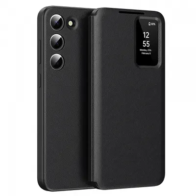 Husa pentru Samsung Galaxy S23+ S916, Techsuit, SmartView, Neagra