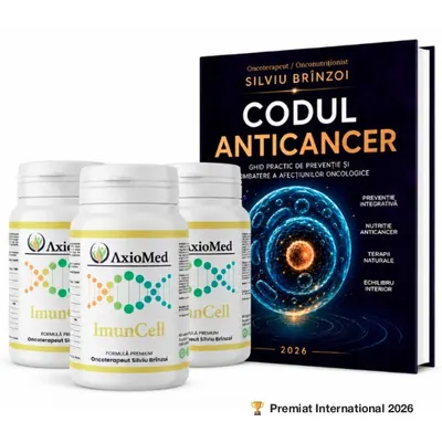 AxioMed Pachet 3 ImunCell si o carte Codul Anticancer cu coperta noua