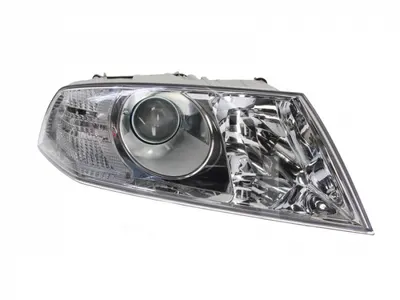 Far dreapta (H1 H7, reglaj electric, cu motoras, fundal cromat) SKODA OCTAVIA II