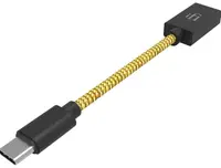 Cablu iFi Audio - USB/USB-C OTG, 12 cm, galben/negru