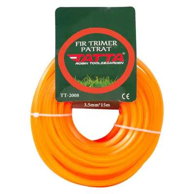 Fir patrat din nylon pentru trimmer TATTA TT-2008, grosime 3.5mm, lungime 15m Engros