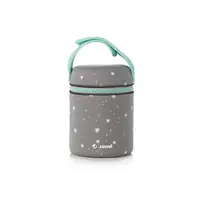 Termos mancare solida bebelusi, Jane, Din otel inoxidabil, 550 ml, Fara BPA, Cu gentuta din izopren, Mint