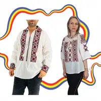 Set Traditional Cuplu 382 Camasi traditionale cu broderie